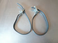 Neu Paire Sangles Toe Clip Lapize Vélo Vintage Laminate Noir Made in France NOS