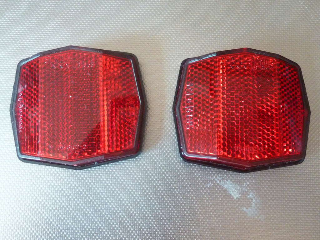 NOS neu 2 vintage bicycle reflector sate lite 117 catadioptre