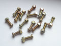 NOS neu 5 VIS Hexagonale Écrou 0.8 cm Whitworth acier doré velo vintage 17x5 mm