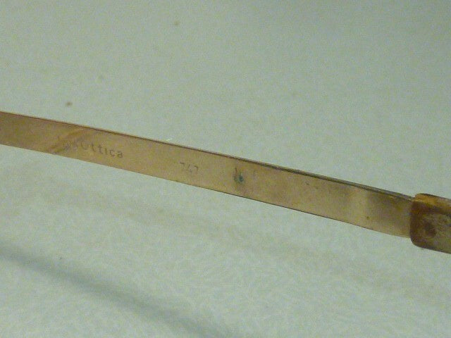 AUTHENTIQUE vintage 1960 PLAQUEE OR LUXOTTICA 18K paires lunette de vue LUNETTES