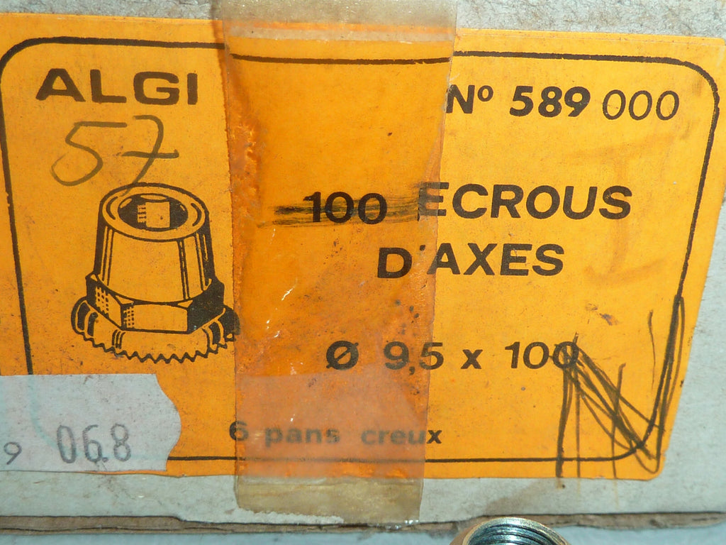 2 écrou Boulon pour axe de roue  velo 9.5x100 algi