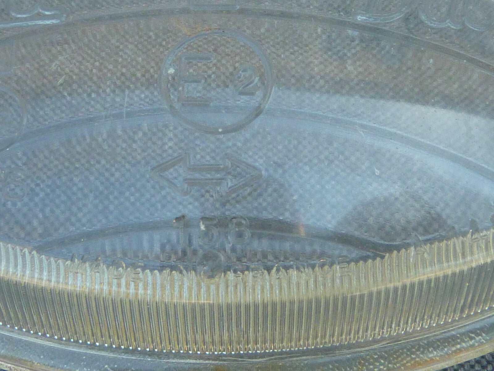 NOS VERRE DE PHARE BOMBE EUROCOD DUCELLIER 158 /416 PEUGEOT DIAMETRE 183mm