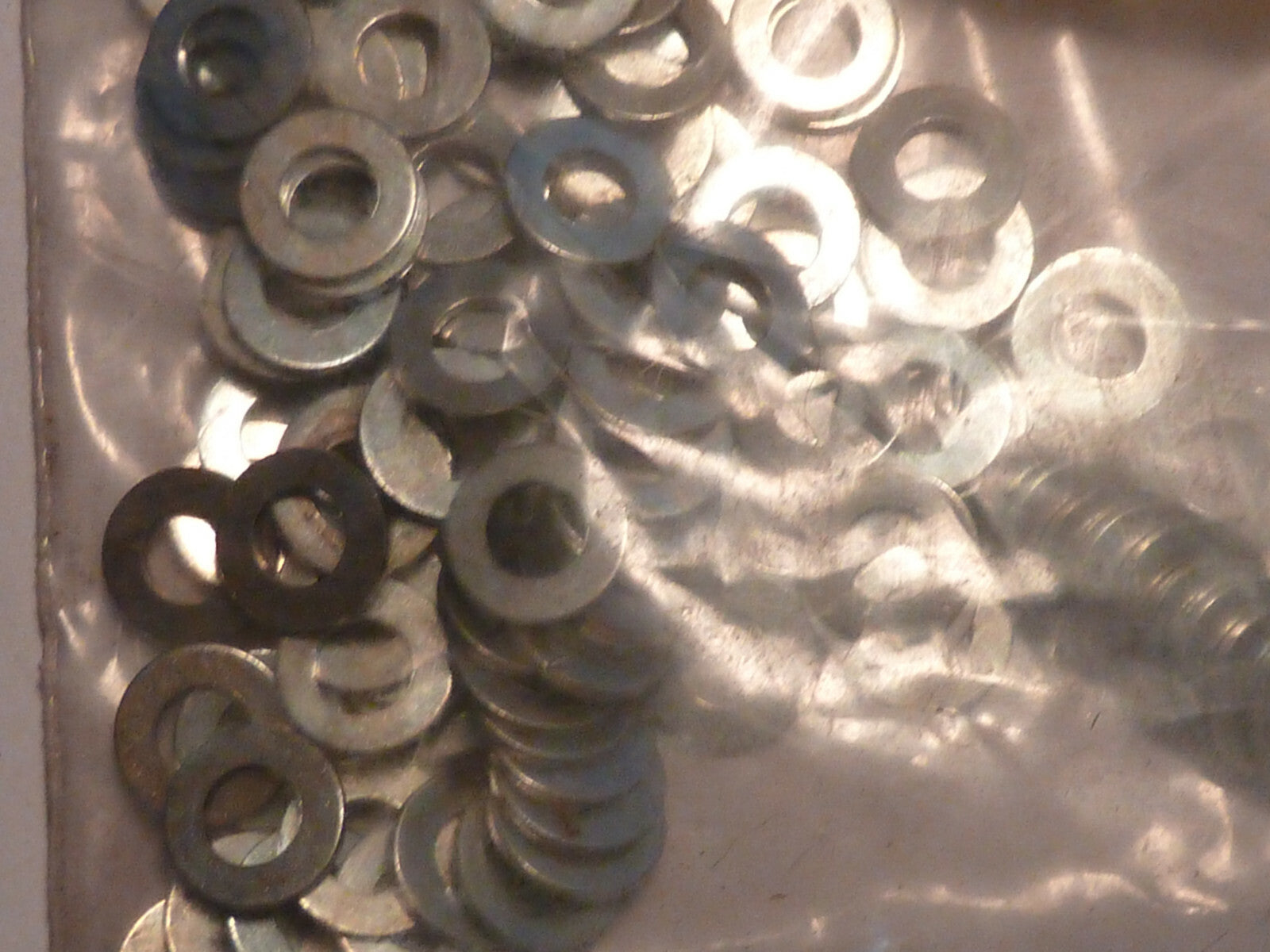 ✨ Lot 100 Rondelles Plates – Algi – 4x8 mm – Acier – 0,8 mm – NOS 🚲