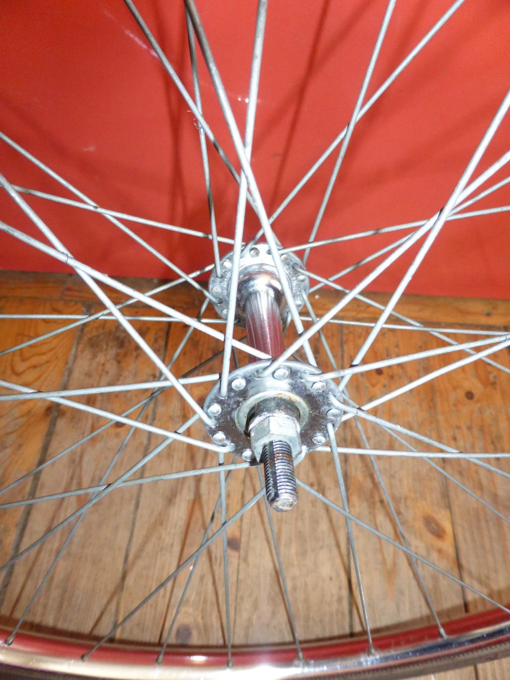 ✨NOS Roue avant velo vintage 650A (590) – 1975 – jante chromée - pneu Michelin✨