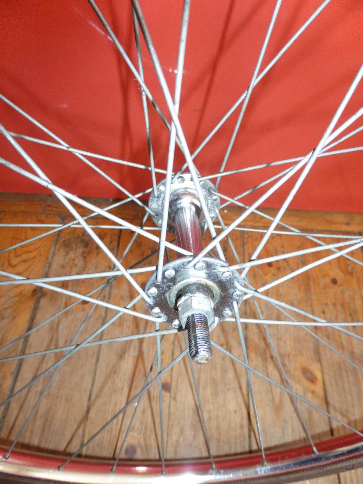 ✨NOS Roue avant velo vintage 650A (590) – 1975 – jante chromée - pneu Michelin✨