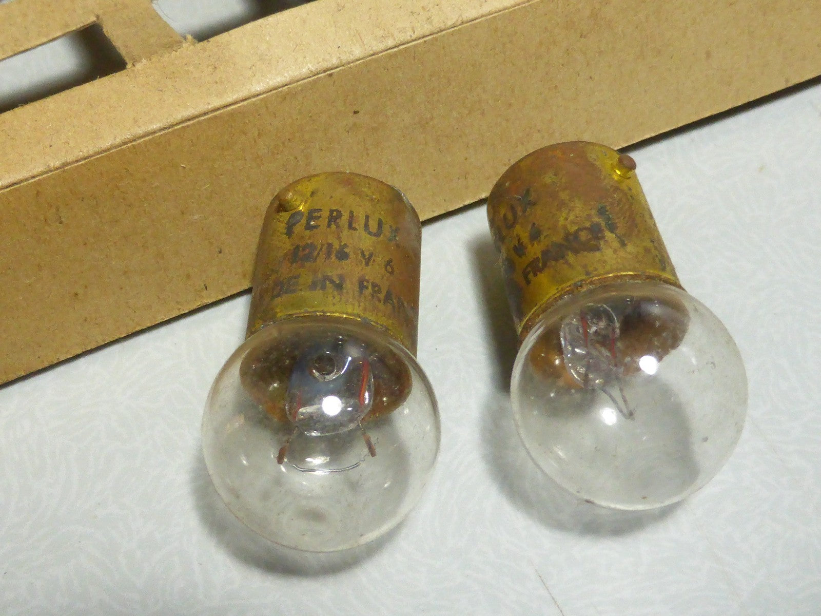 ✨ 6 Ampoules PERLUX 12V / 16V – Culot BA15s Ø15mm – Ancien stock / NOS ✨