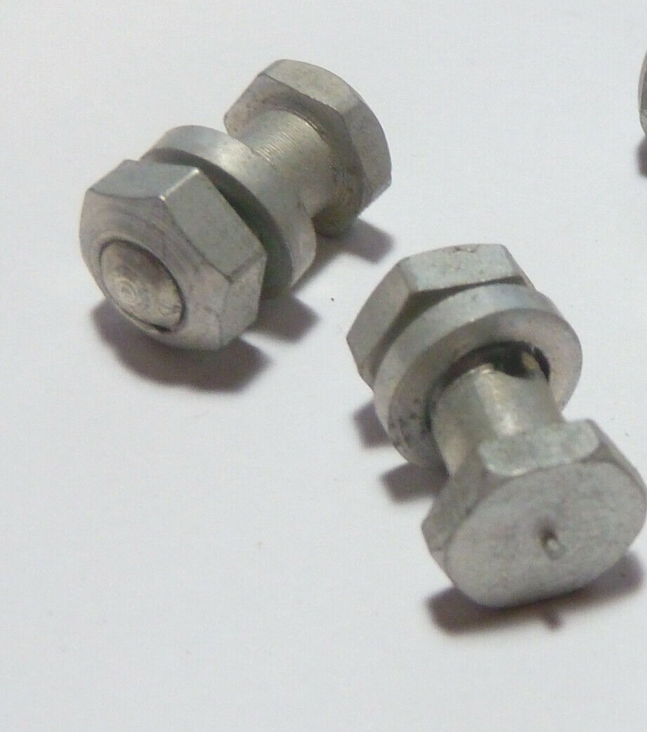 ✨ Ancien stock NOS Lot de 2 Serre-câbles freins acier Vélo Cyclomoteur Vintage✨
