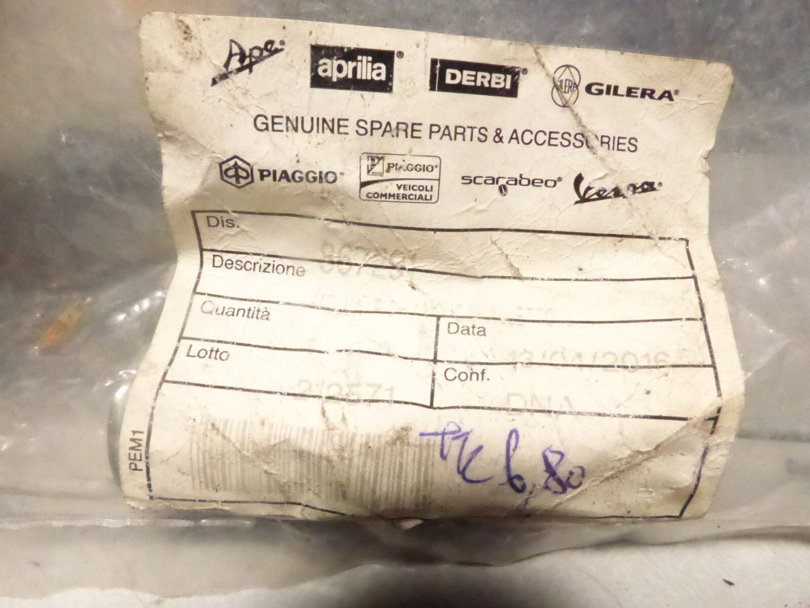 NOS Ressort de béquille latérale pour moto Aprilia 50 SX Après 2018 867291 138mm