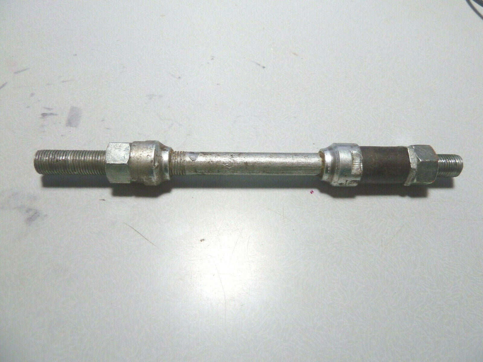 NOS vintage axe moyeux roue 9.5 mm L 163 mm cone de 16.5 mm