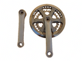 NOS Pédalier THUN NOVA vintage 30/38 dents  centre carré  manivelle 150 mm