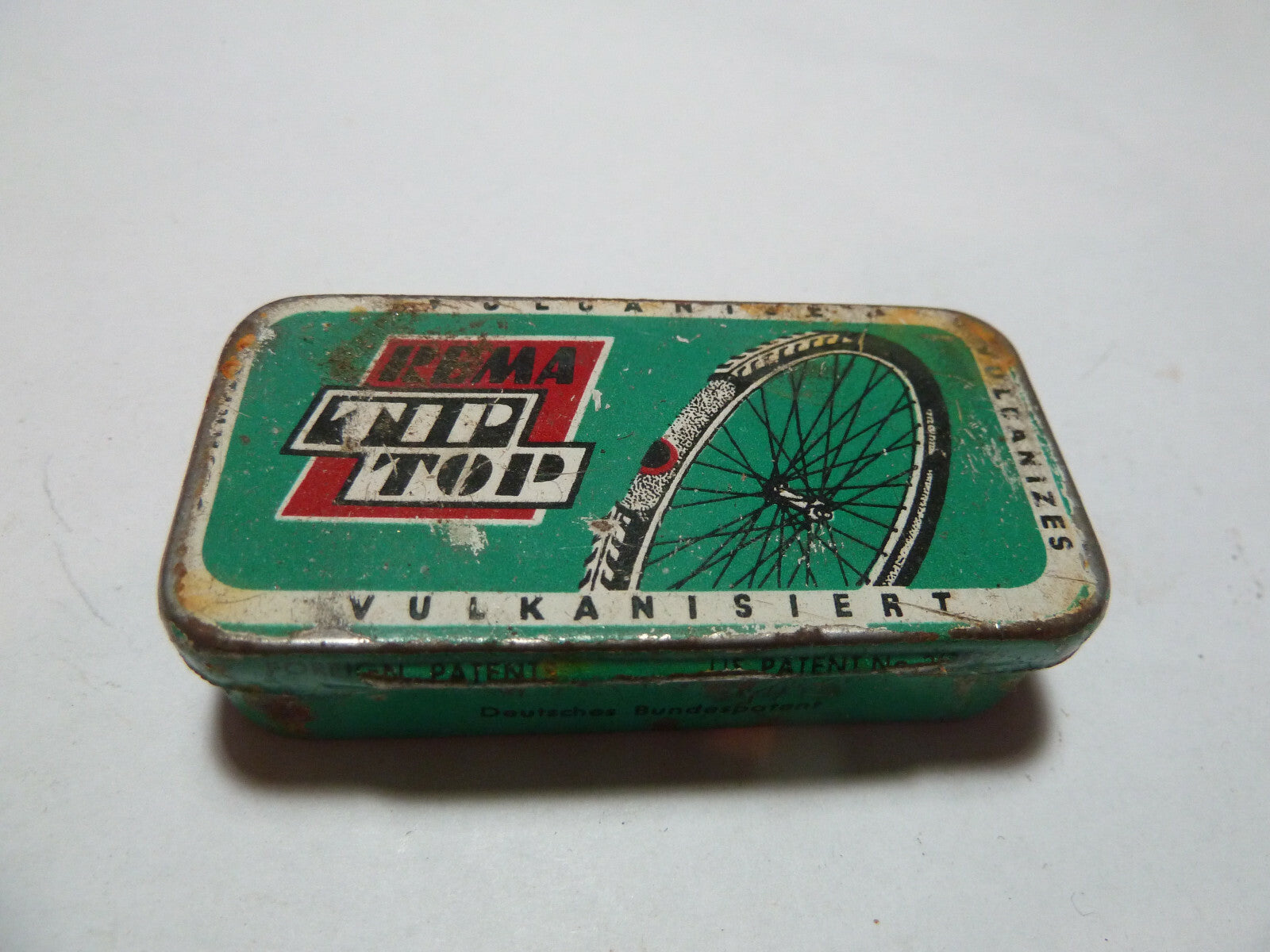 ANCIENNE BOITE DE RUSTINE REMA TIP TOP  GARAGE VELO  VINTAGE