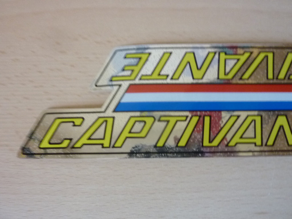 Captivante Vintage 1 Stickers bike / 1 autocollant velo
