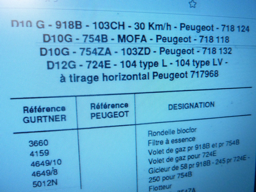 1 vis gurtner vis 10306 fixation de couvercle Peugeot 103 104