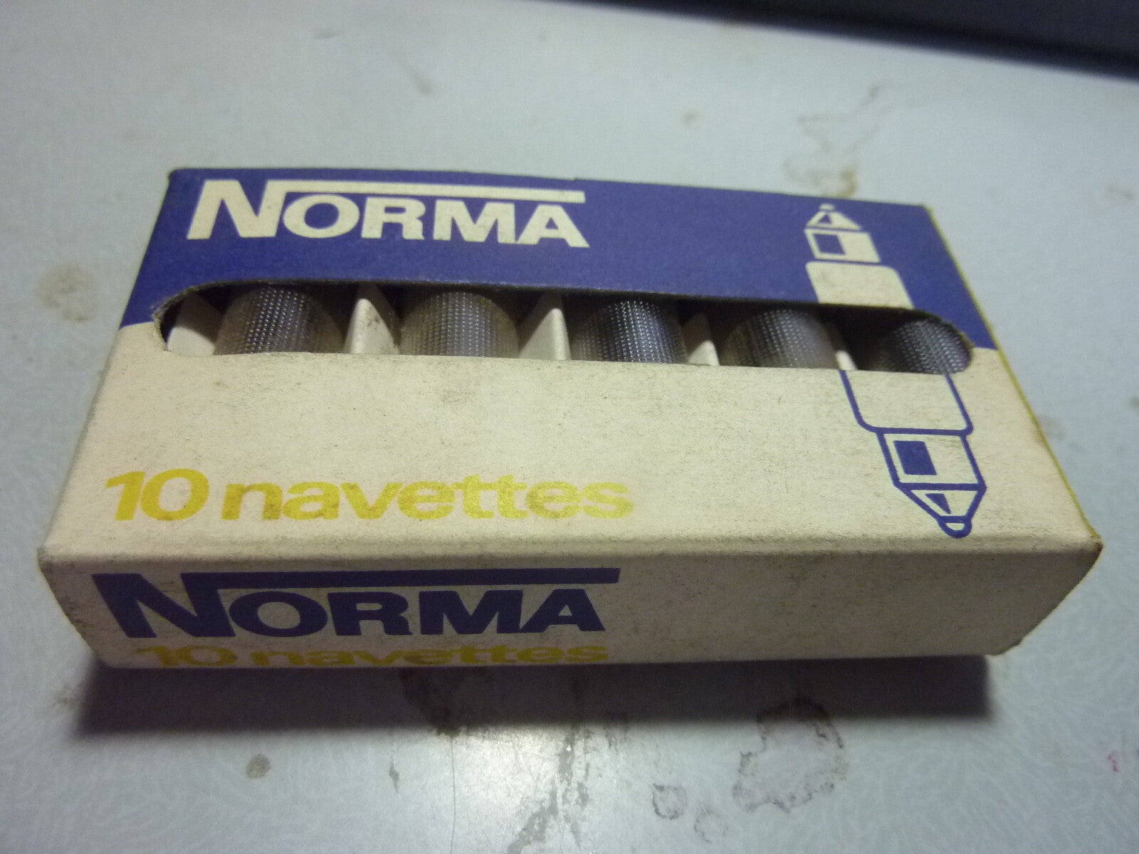 ✨ NOS – Lampe ampoule NORMA type “Navette” – 12V 7W – 10x42 – Ancien stock ✨