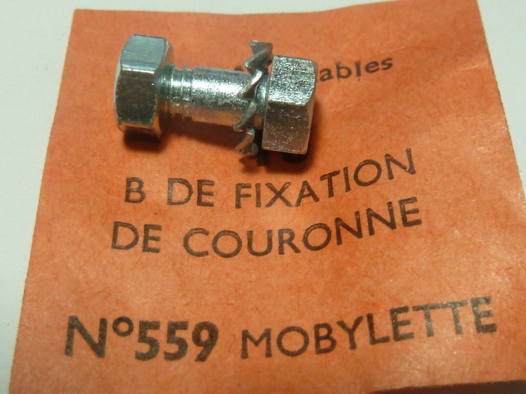5 boulons  ecrou fixation couronne carré 5x13 mm Peugeot  motobecane motoconfort