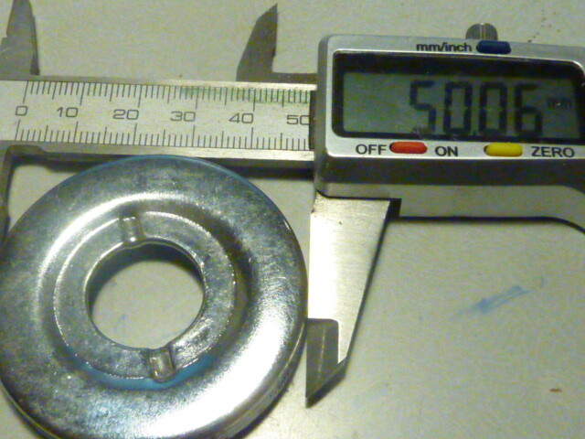 NOS cache poussière roulements axe pédalier bmx cross THUN 50 mm vintage