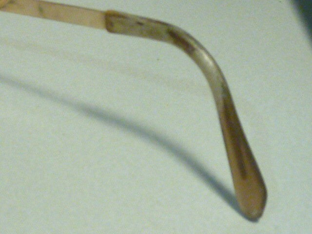 AUTHENTIQUE vintage 1960 PLAQUEE OR LUXOTTICA 18K paires lunette de vue LUNETTES