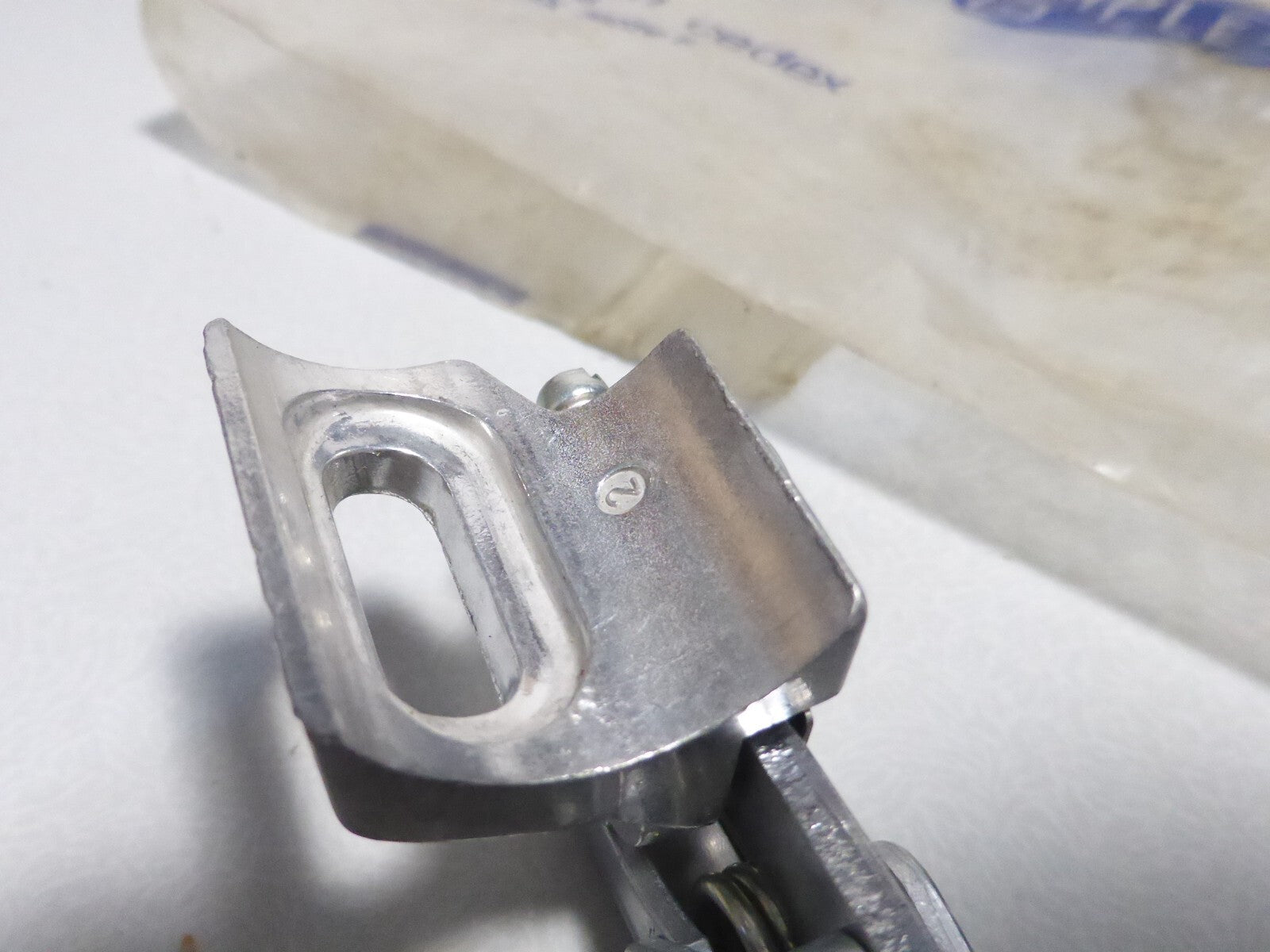NOS SIMPLEX SJ A222 FRONT DERAILLEUR DOUBLE VINTAGE MADE IN FRANCE 101gr