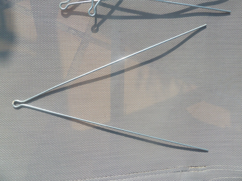 4 tringles de garde boue 310 mm Ø 2.9 mm acier vélo vintage