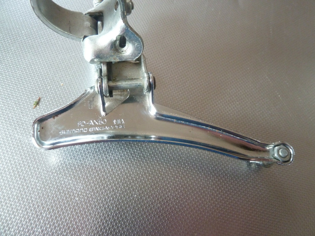 NOS neu Vintage Derailleur avant double Shimano Fd-Ax50 FD-AX50
