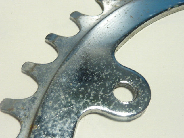 vintage CHAINRING  - 42 - Plateau acier chromé trous de Ø 6 mm