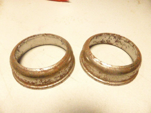 NOS BMX 2 Cuvettes pédalier acier ø 51 mm Oldschool Vintage coupelles cross