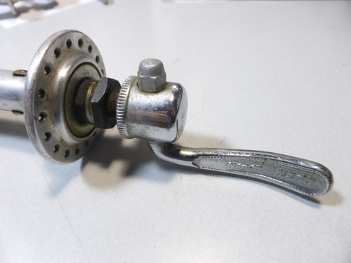 4 vintage axe moyeux maillard sachs shimano front axle
