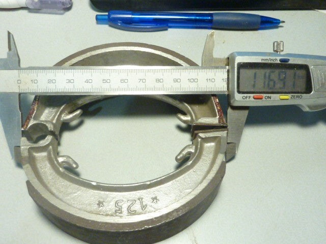 Mâchoires de frein à tambour ideal neuve ancien stock pour Ø 125