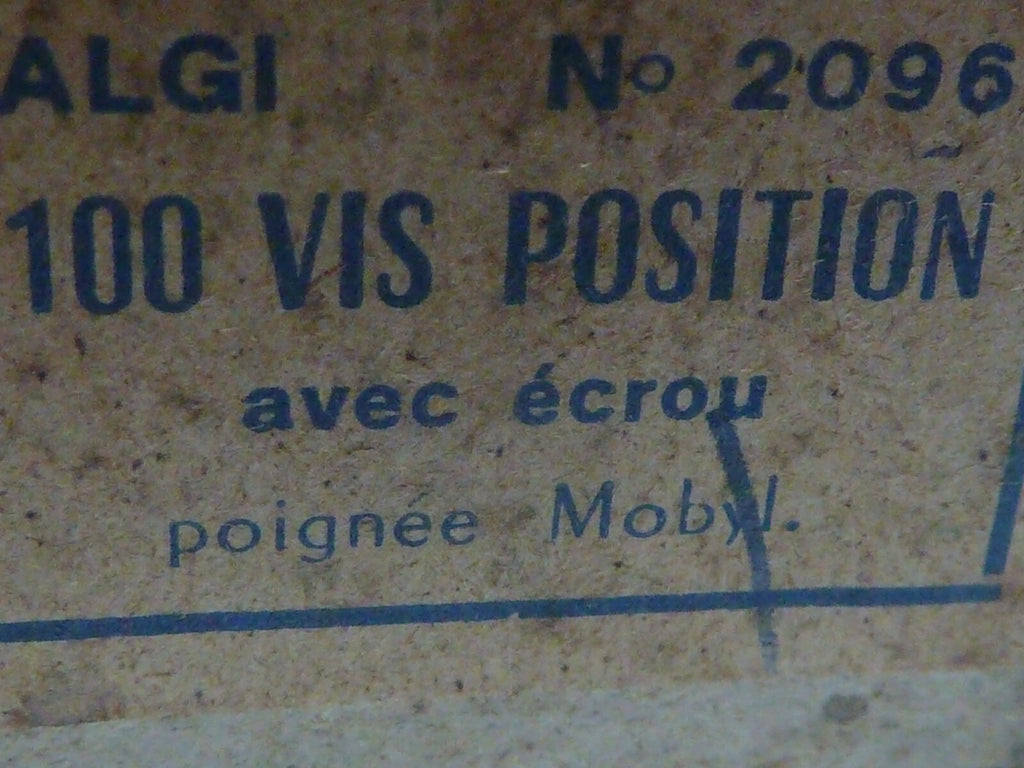 ✨NOS Vintage ALGI Vis Sans Tête + Écrou M5x0.80 Poignée Vélomoteur Mobylette ✨