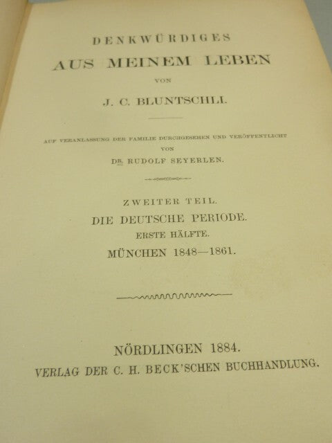 Denkwürdiges aus meinem Leben (vollständig in 3 Bänden)