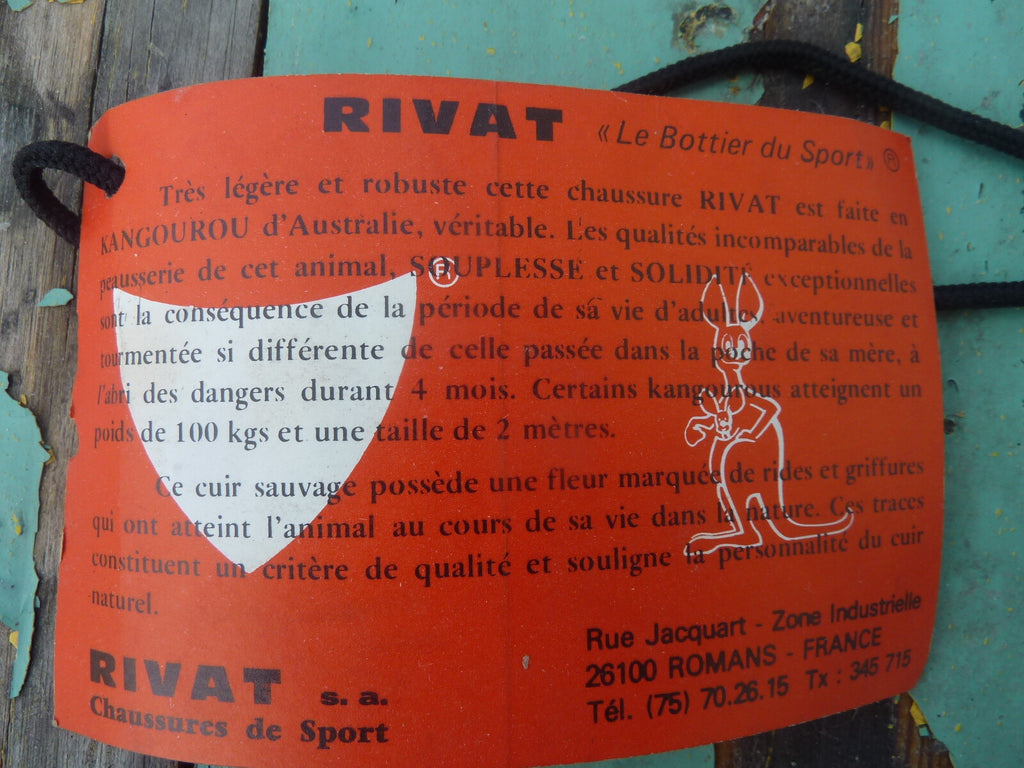 Chaussures de cyclisme ancienne  vintage  - RIVAT  - T39 kangourou 576 Izoard