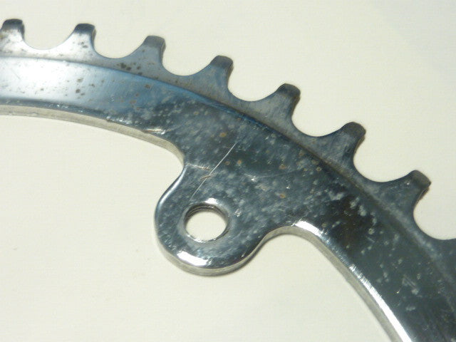 vintage CHAINRING  - 42 - Plateau acier chromé trous de Ø 6 mm