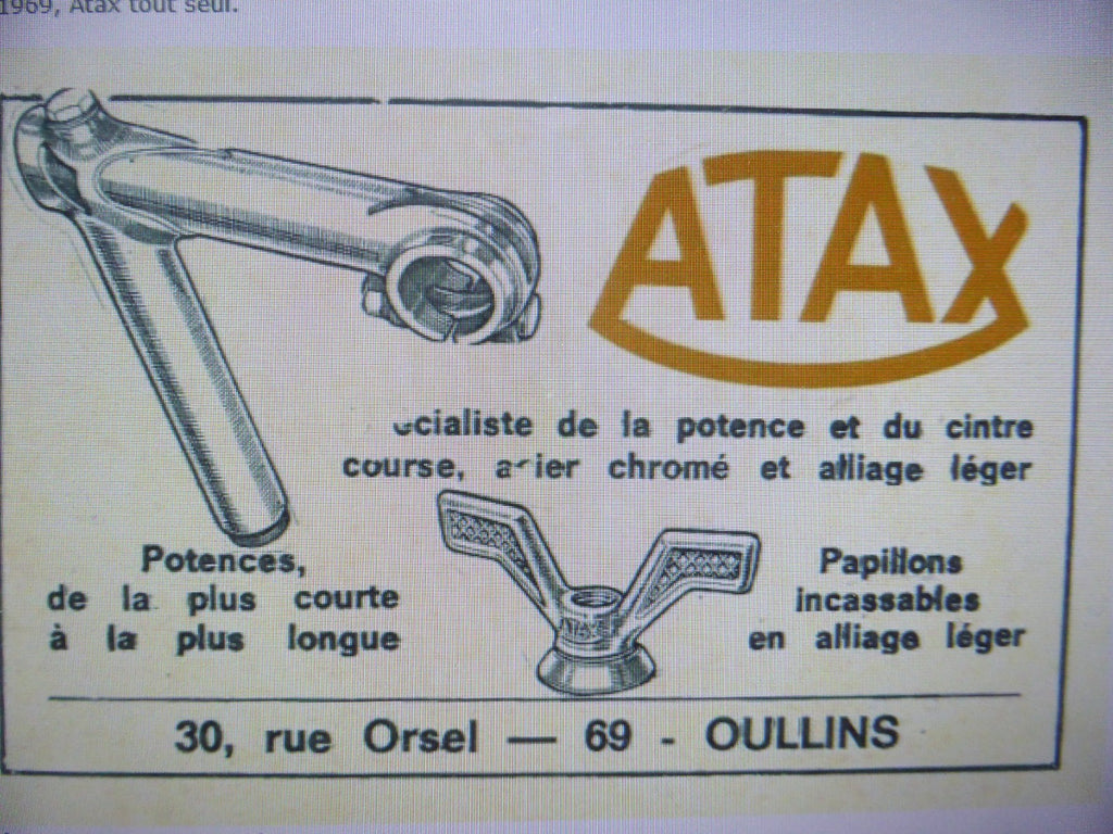 ✨ NOS neu Lot de 2 Écrous Papillon Vélo Ancien – Wing Nuts Vintage – ATAX✨
