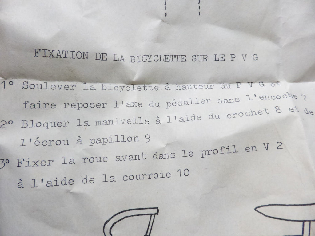 NOS pattes et vis fixation support vélo  voiture vintage