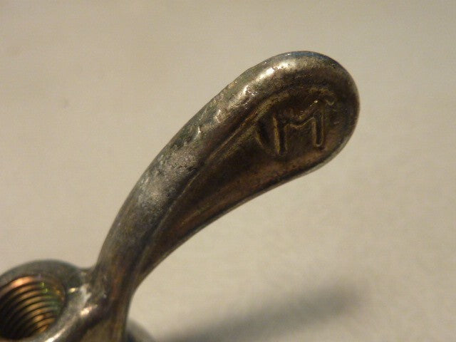 2 anciens Ecrous Papillon Velo Ancien Set Wing Nuts Brass 8 mm vintage Sova