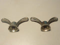 2 anciens Ecrous Papillon Velo Ancien Set Wing Nuts Brass 8 mm vintage Sova