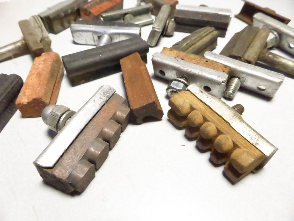 ✨ Lot porte-patins de frein vélo vintage – anciens supports brake pads bicycle ✨