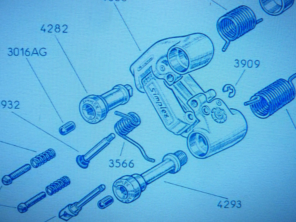 NOS  1 SIMPLEX SLJ LJ REAR DERAILLEUR SPRING - 1 Ressort de Der. Ar. 3566