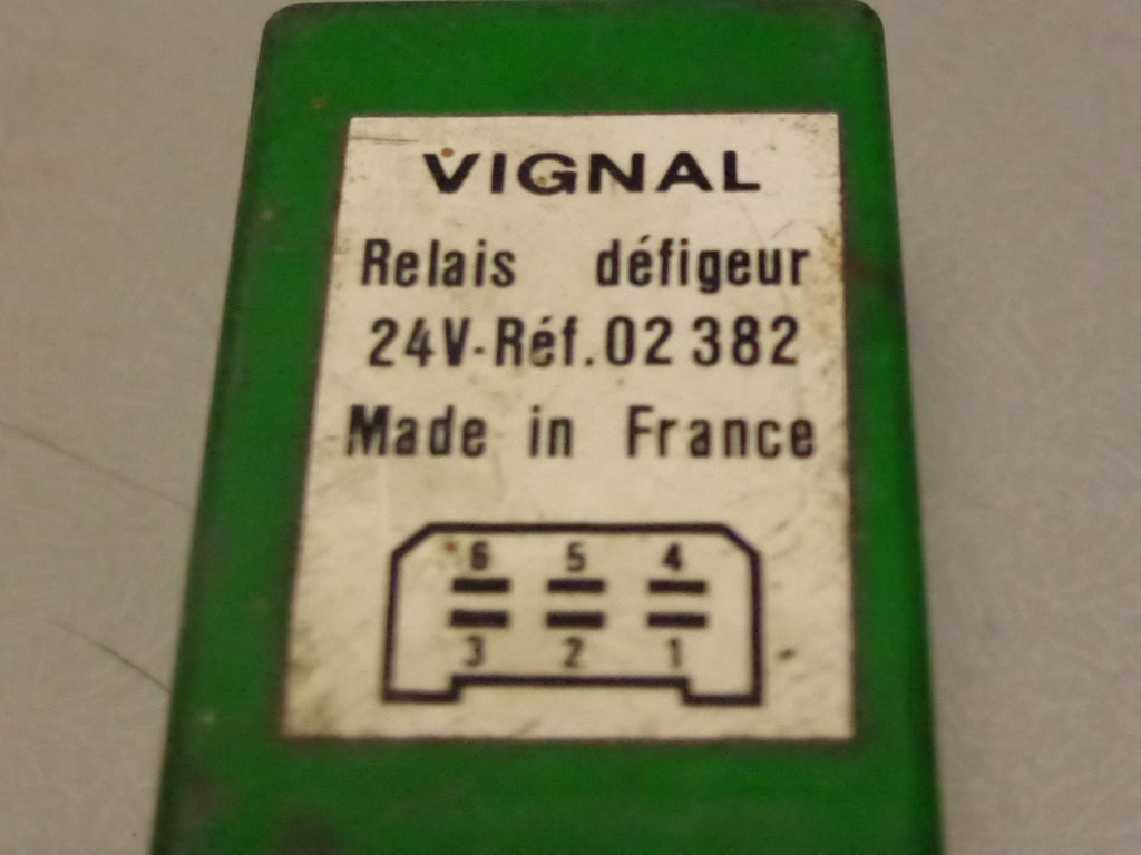 relais vignal 24V défigeur réf 02382