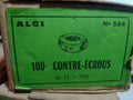 NOS Algi Contre-Ecrou moyeux (x2)  ancien stock 11x100 motobecane mobylette