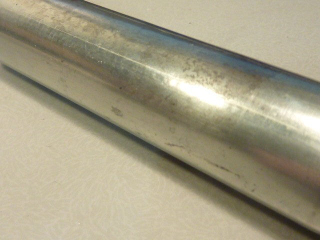 rare  tige tube de selle  25.4 mm vintage acier  84 gr  L 145 mm