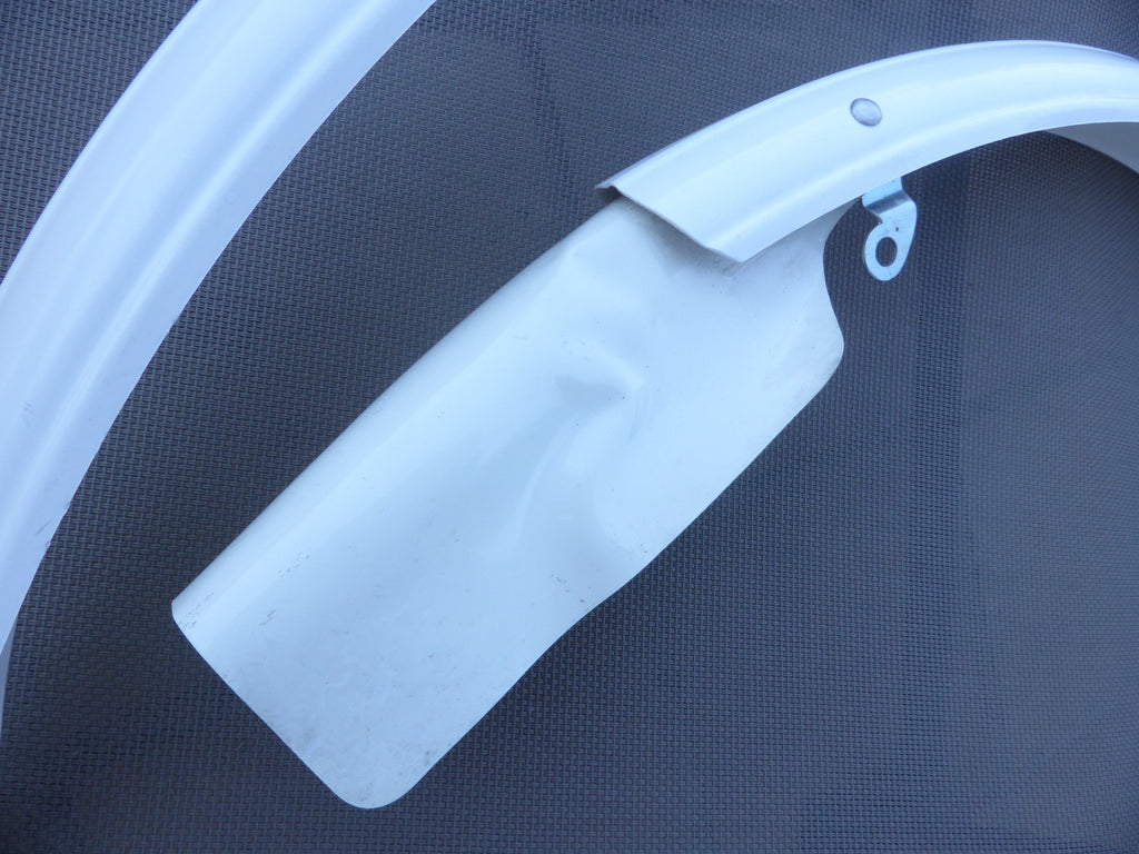 ✨ NOS Paire de Garde-boue Bluemels Club Special – Blanc – Vintage fenders✨