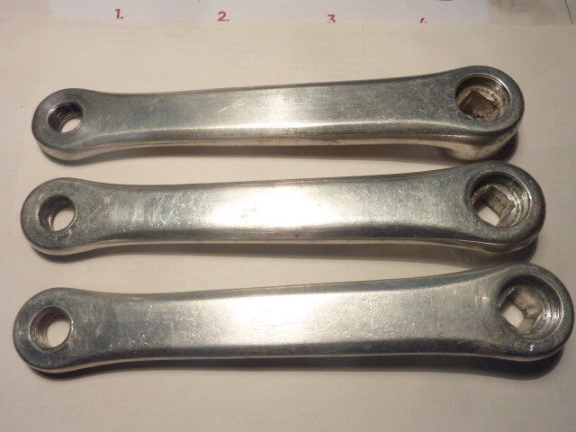 3 manivelles Pédalier vintage CW  170 mm  9/16 manivele gauche