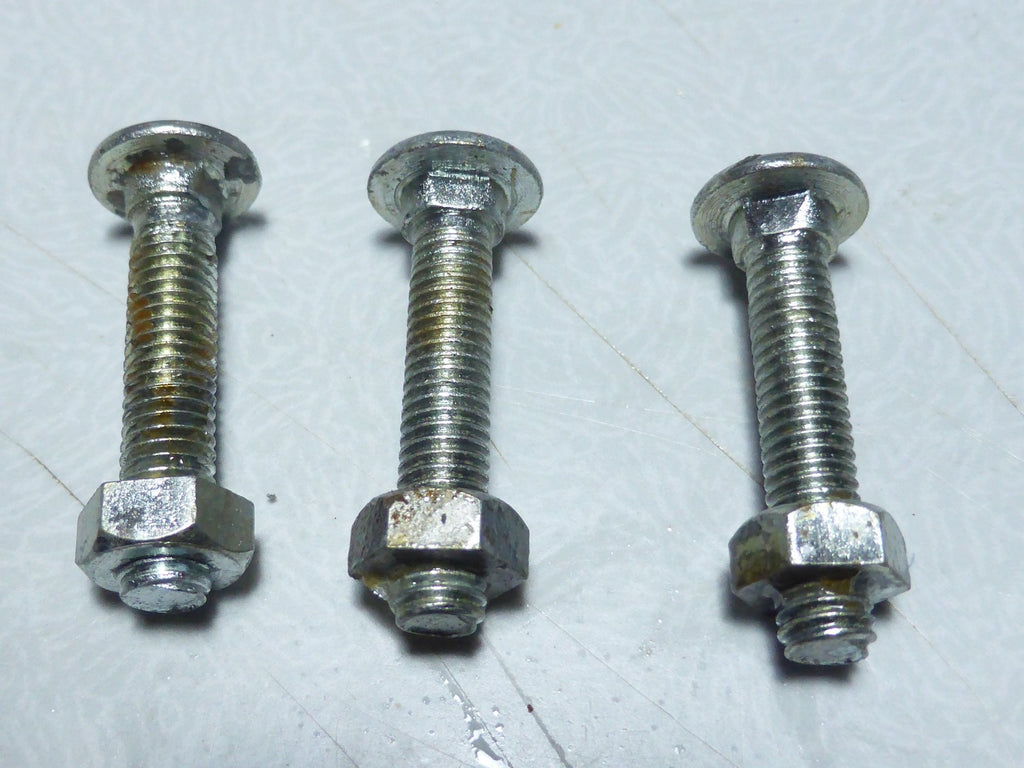✨ Ancien stock NOS  Lot de 3 vis Algi M5 x 25 mm Tête ronde méplat avec collet✨