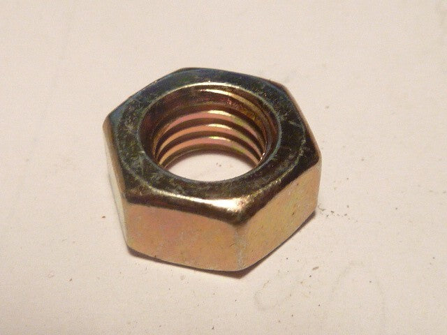 NOS 8  Écrou  acier doré vintage M8 pas de 1.25