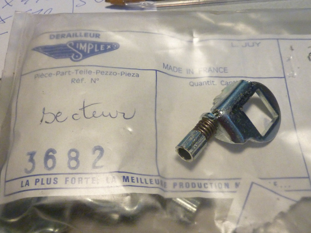 NOS parts  shiffter simplex 3686  velo vintage simplex secteur vis tendeur