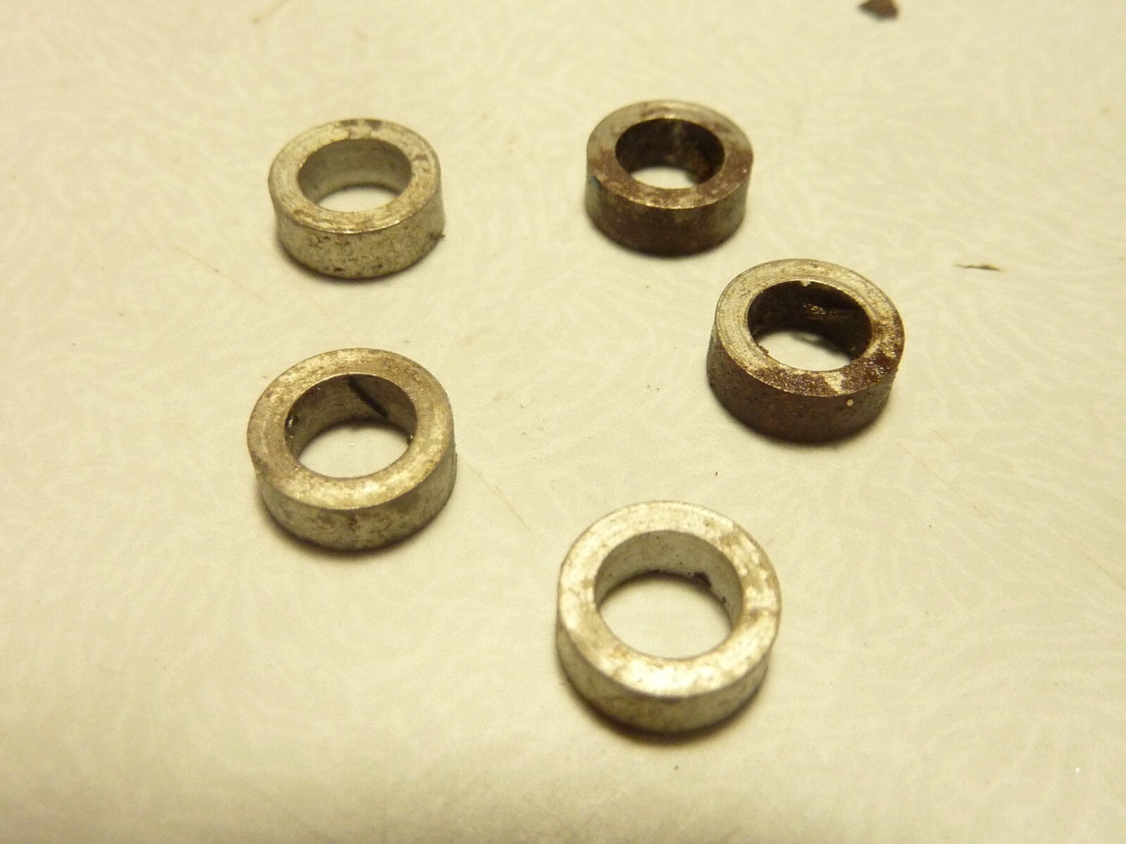 lot 5 entretoises vintage ancien pédalier 5 mm