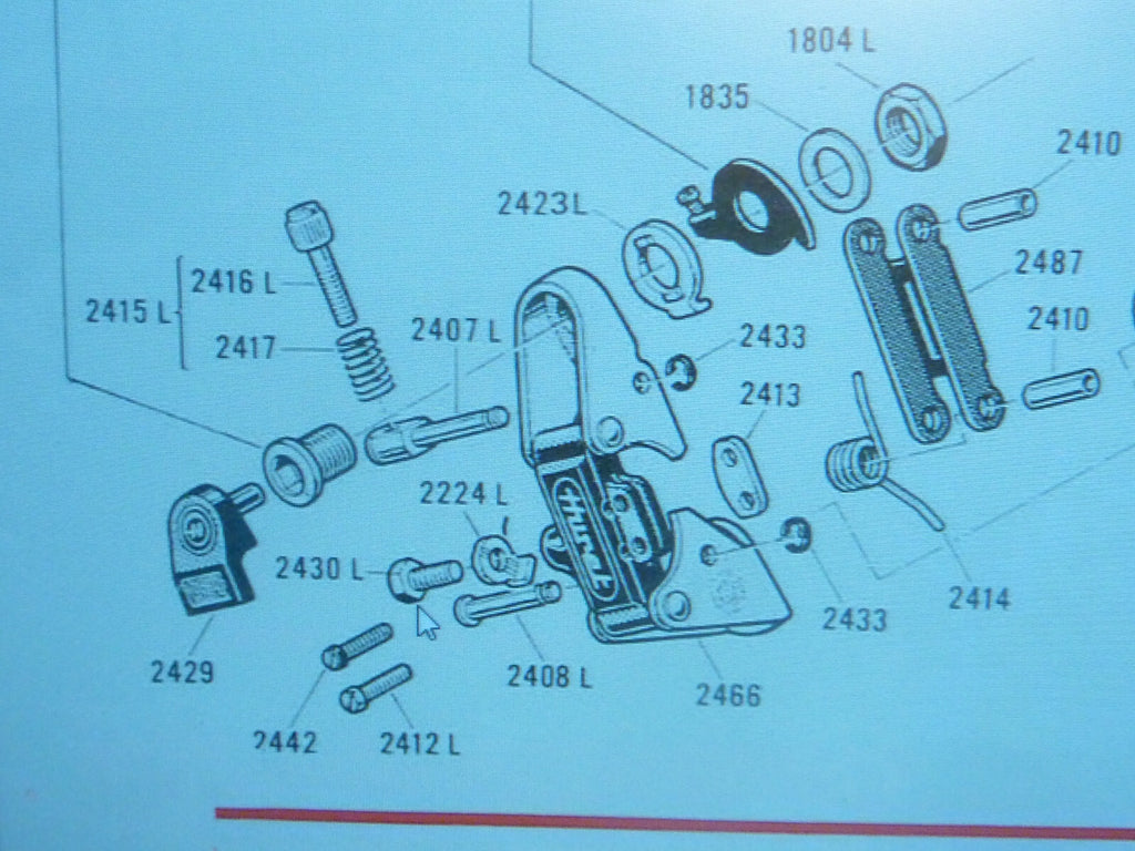 NOS vis cale serrage cable ref 2430L huret dérailleur success challenger