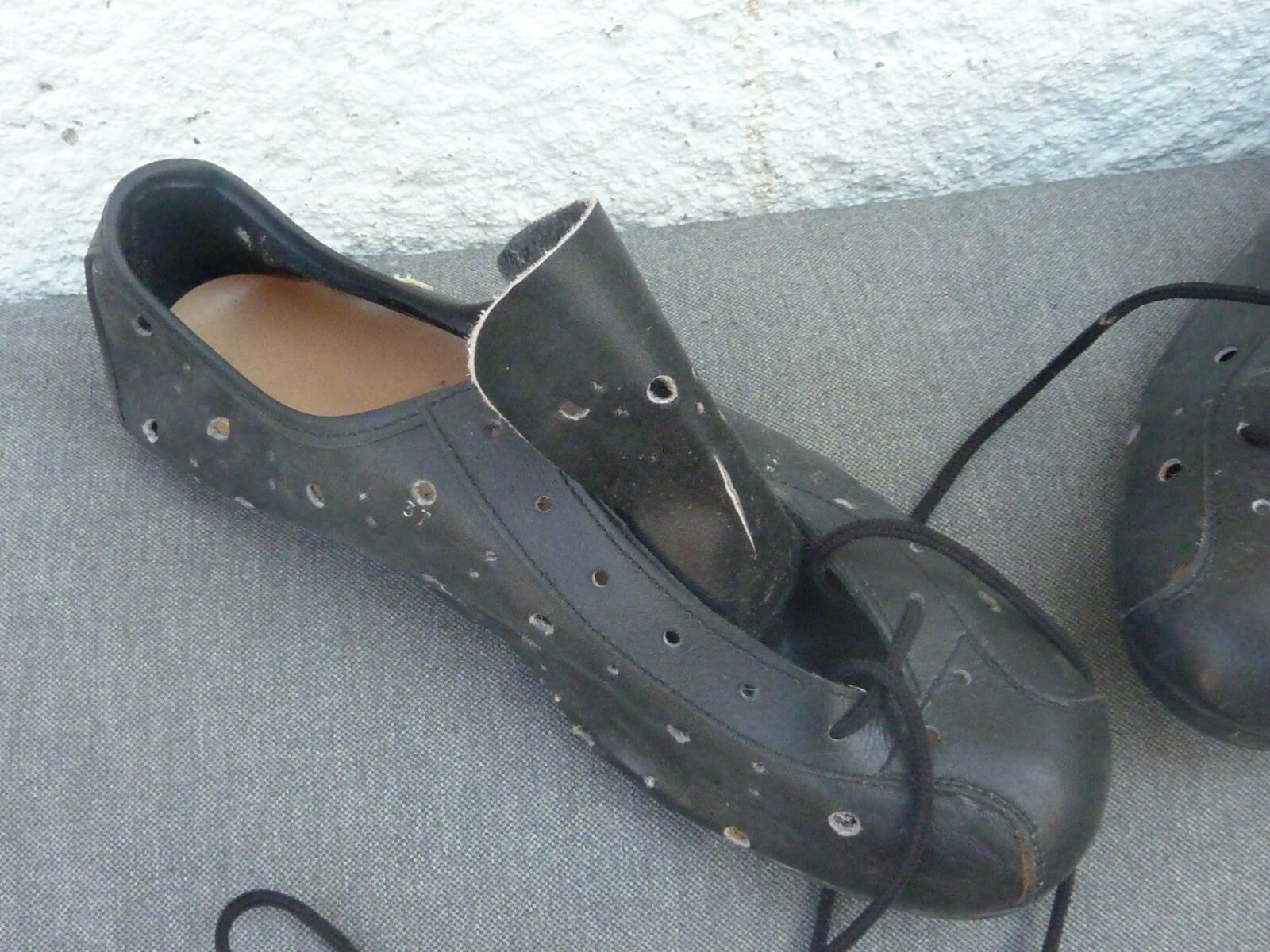 Chaussures de cyclisme ancienne   - RIVAT - Made in France - T37 modele Galibier