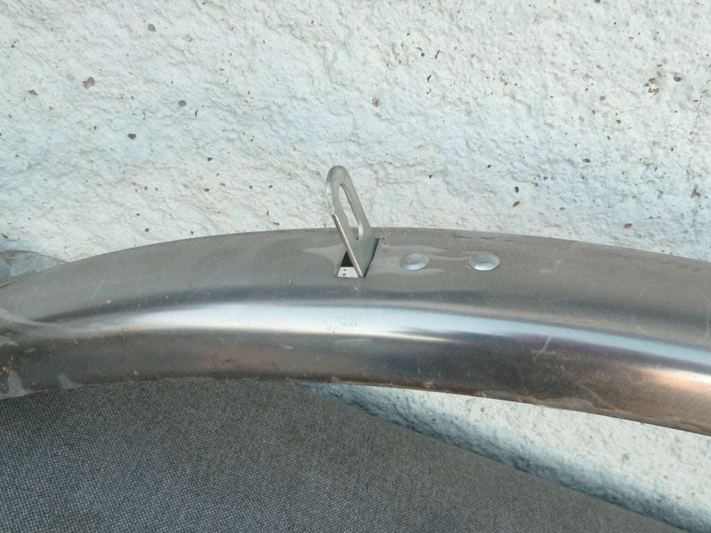 NOS Paire Garde-Boue Vintage Acier Chromé Vélo Ville 28" RW Edelstahl Ancien